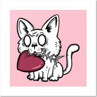 valentine cat Posters and Art